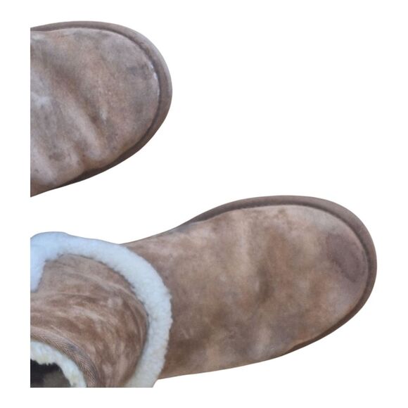 Ugg Carter Mid Calf Boots Carter Chestnut 1005803 Camel Tan Genuine Sheepskin 10 - Picture 14 of 16